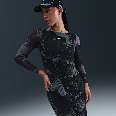 Vestido midi de malla para mujer Serena Williams Design Crew