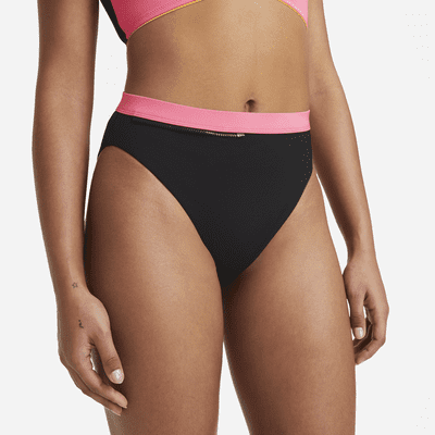 Prenda para la parte inferior de natación de cintura alta con bloques de color para mujer Nike