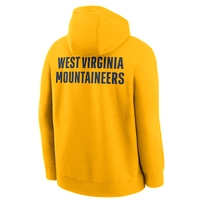 West Virginia Club Basketball 2-Hit Men's Nike College Pullover Hoodie