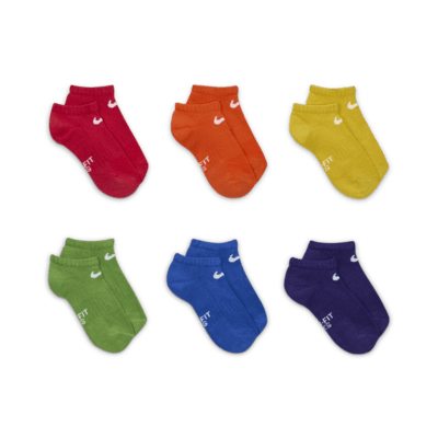 Nike Dri-FIT Performance Basics Big Kids' No-Show Socks (6 Pairs)