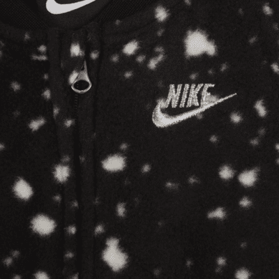 Nike Baby (0-9M) Footed Full-Zip Coverall