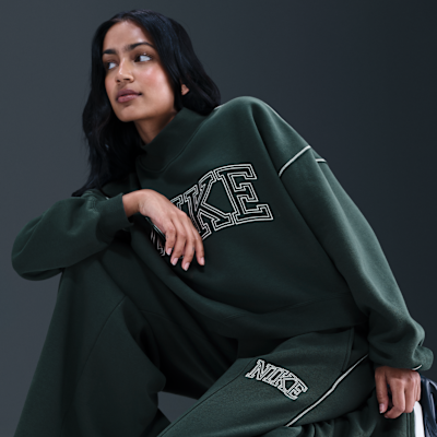 Pantalones deportivos de botamanga ancha para mujer Nike Sportswear Phoenix Fleece
