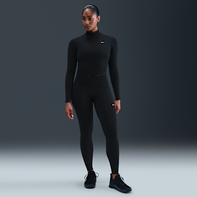 Dámská střední vrstva Nike One Fitted Dri-FIT se čtvrtinovým zipem
