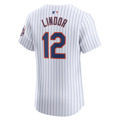 Jersey Nike Dri-FIT ADV de la MLB Elite para hombre Francisco Lindor New York Mets