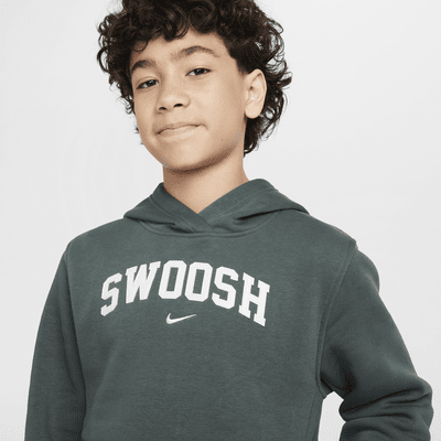 Sudadera con gorro para niños talla grande Nike Sportswear Club Fleece