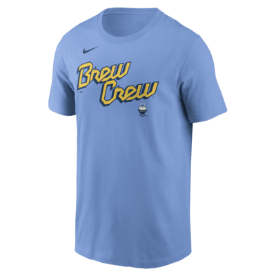 Мужская футболка Milwaukee Brewers City Connect Wordmark