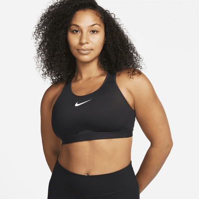 Bra deportivo ajustable sin almohadilla de alta sujeción para mujer Nike Swoosh