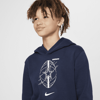 Dallas Cowboys Club Icon Edition Older Kids' Nike NFL Fleece Hoodie