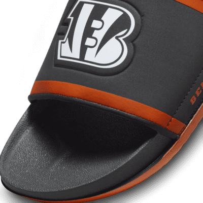 Nike Cincinnati Bengals Off-Court Wordmark Slide Sandals in Gray