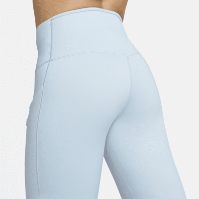 Nike Go Leggings de longitud completa, talle medio y sujeción firme con bolsillos - Mujer