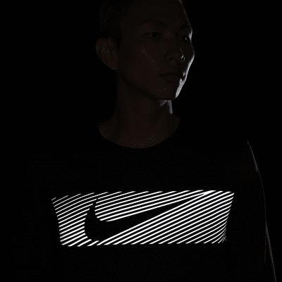 เสื้อวิ่งแขนยาวผู้ชาย Dri-FIT UV Nike Miler Flash