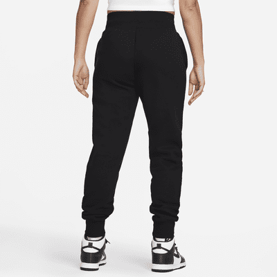 nike swoosh fleece joggers black