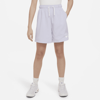 Nike Sportswear Trend Older Kids' (Girls') High-waisted Woven Shorts