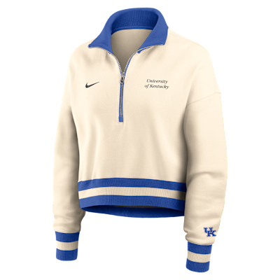 Kentucky Legacy Women's Nike College Cropped 1/4-Zip Crew