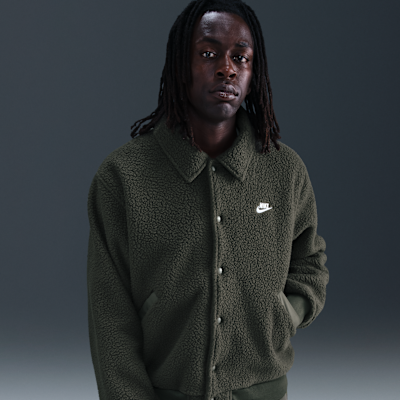 Nike Sportswear Club Men's High-Pile Fleece Coaches Jacket