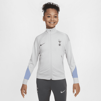 Maskinstrikket Tottenham Hotspur Strike Nike Dri-FIT-fodboldtracksuit til større børn