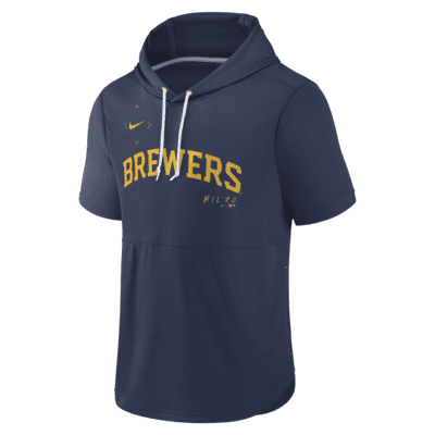 Nike Springer (MLB Milwaukee Brewers) Men's Short-Sleeve Pullover