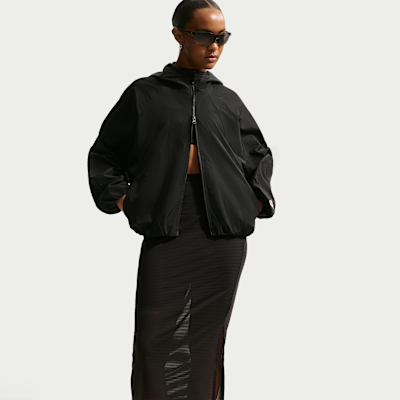 Chamarra con gorro Nike Sportswear oversized para mujer