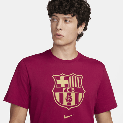 F.C. Barcelona Crest Men's Football T-Shirt. Nike AT