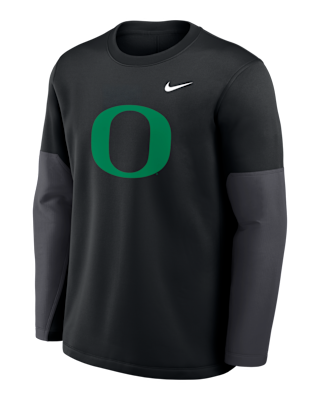 Мужская футболка Oregon Sideline Coach Nike Therma-FIT College Long-Sleeve
