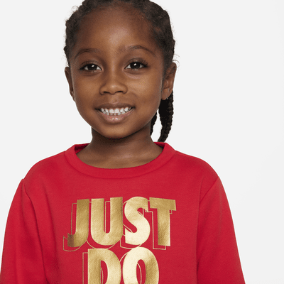 Sudadera de cuello redondo infantil Nike Just Do It Gifting Crewneck