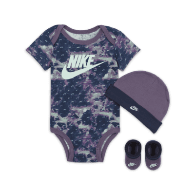 Nike Printed Swoosh Monogram 3-Piece Box Set Baby Set