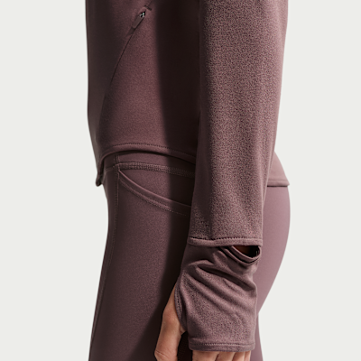 나이키 스위프트 여성 드라이 핏 UV 쿼터집 러닝 탑