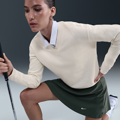 Nike Women's V-Neck Long-Sleeve Golf Top