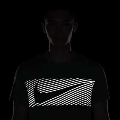 เสื้อวิ่งแขนสั้นผู้ชาย Dri-FIT UV Nike Miler Flash