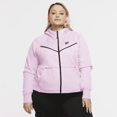 pink nike hoodie plus size