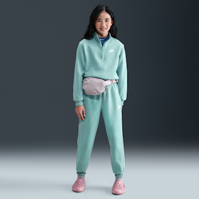 Nike Sportswear Club Fleece Big Kids' (Girls') 1/2-Zip Long-Sleeve Top
