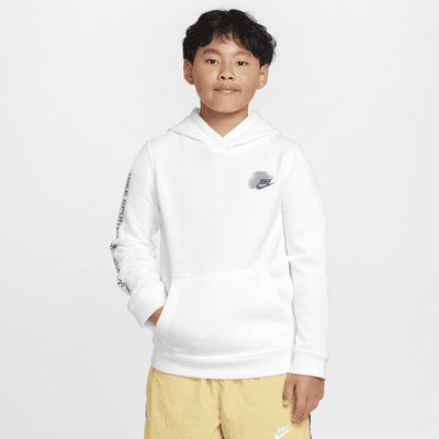 Felpa pullover in fleece con cappuccio Nike Sportswear Standard Issue – Ragazzo