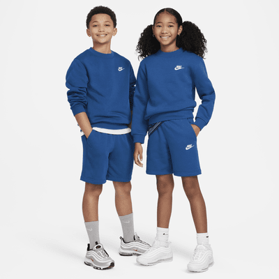 Shorts de French Terry para niños talla grande Nike Sportswear Club Fleece