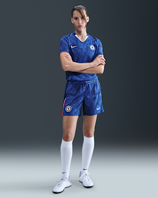 Chelsea F.C. 2025/26 Stadium Home Women's Nike Dri-FIT Football Replica Shorts