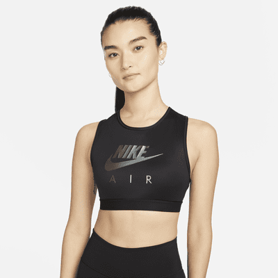 Nike Performance AIR BRA - Medium support sports bra - black