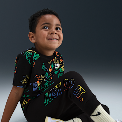 Nike Sportswear Toddler Reveal Printed Tee and Pants Set