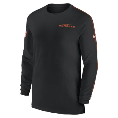 Cincinnati Bengals Sideline Coach Men's Nike Dri-FIT NFL Long-Sleeve Top