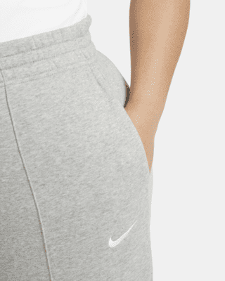 white nike trend fleece joggers