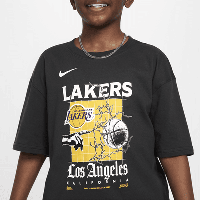 Los Angeles Lakers Courtside Nike Max90 NBA-shirt voor jongens