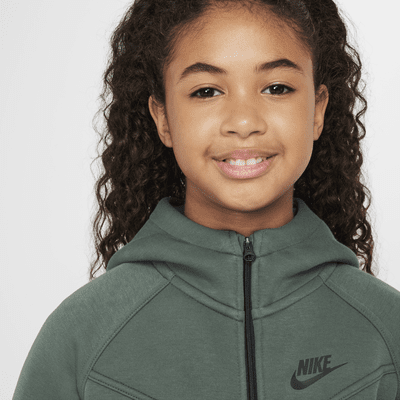 Nike Sportswear Tech Fleece Big Kids' (Girls') Full-Zip Hoodie