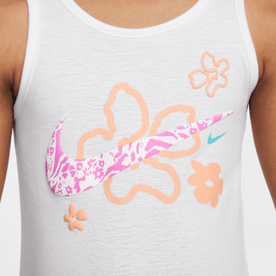 Nike Dri-FIT Conjunto de mallas cortas y camiseta con estampado de flores silvestres - Niño/a pequeño/a