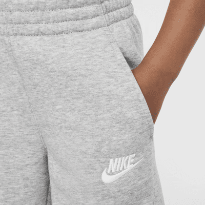 Pants de pierna ancha de tejido Fleece infantiles Nike Sportswear Club