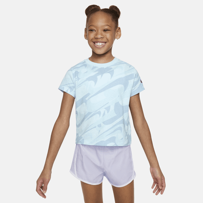 Playera con gráfico para niños talla pequeña Nike Prep in Your Step