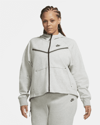 Verlenen bijgeloof Bewolkt Nike Sportswear Tech Fleece Windrunner Women's Full-Zip Hoodie (Plus Size).  Nike LU