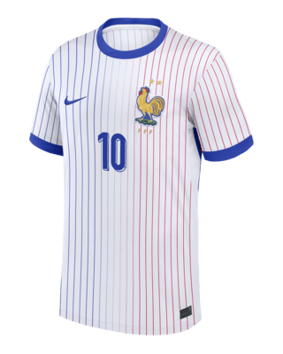 Мужские джерси Kylian Mbappé France National Team 2024 Stadium Away Nike Dri-FIT Soccer Jersey