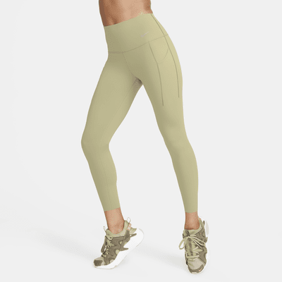 Leggings de 7/8 de tiro alto y sujeción media con bolsillos para mujer Nike Universa