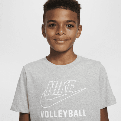 Playera de vóleibol para niños talla grande Nike Swoosh