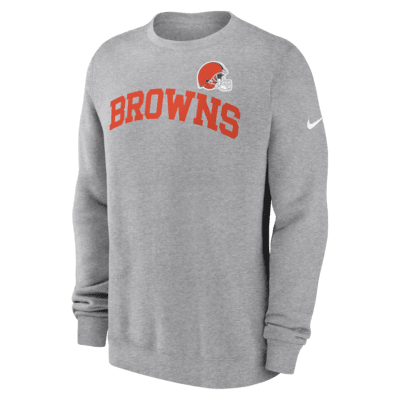 Sudadera de cuello redondo sin cierre Nike de la NFL para hombre Cleveland Browns Club