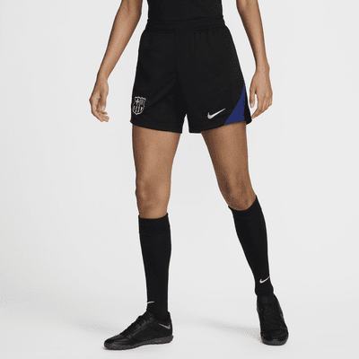 FC Barcelona Strike Nike Dri-FIT Strick-Fußballshorts für Damen