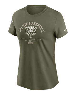 Женская футболка Chicago Bears Salute to Service Sideline Nike NFL